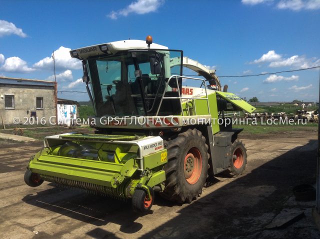 Установка терминала ГЛОНАСС, датчиков уровня топлива, датчика моточасов и датчиков работы механизмов на кормоуборочный комбайн CLAAS JAGUAR